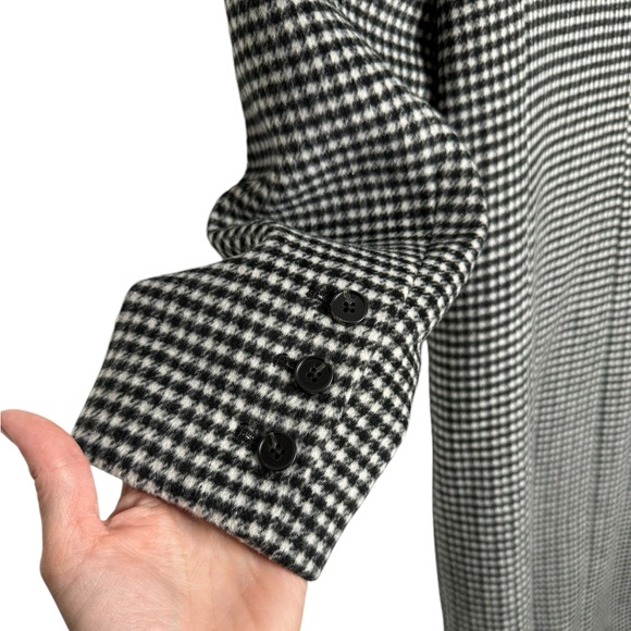 Reformation | NWOT York Coat in Black White Check Medium - Picture 6 of 12